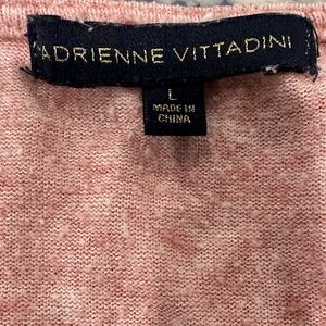 Adrienne Vittadini Soft Pink Knit Top